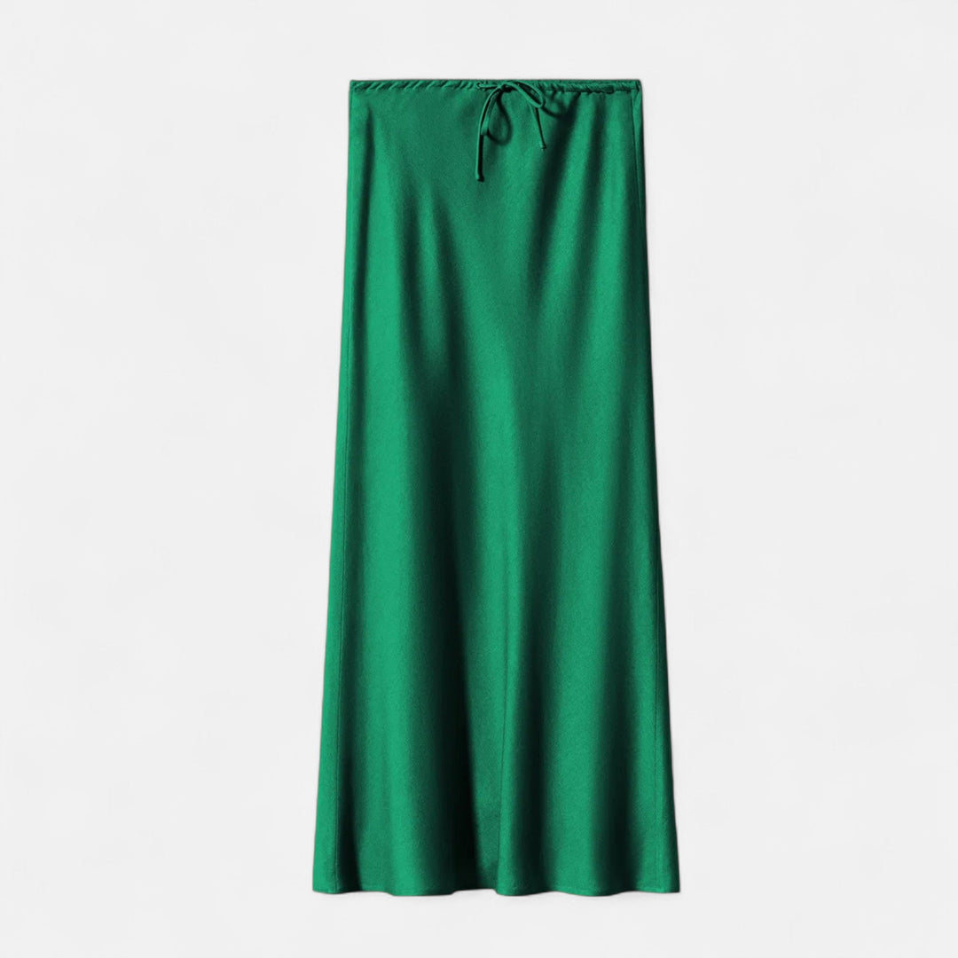 Charles Maison | Women's Elegant High-Waist Satin Skirt