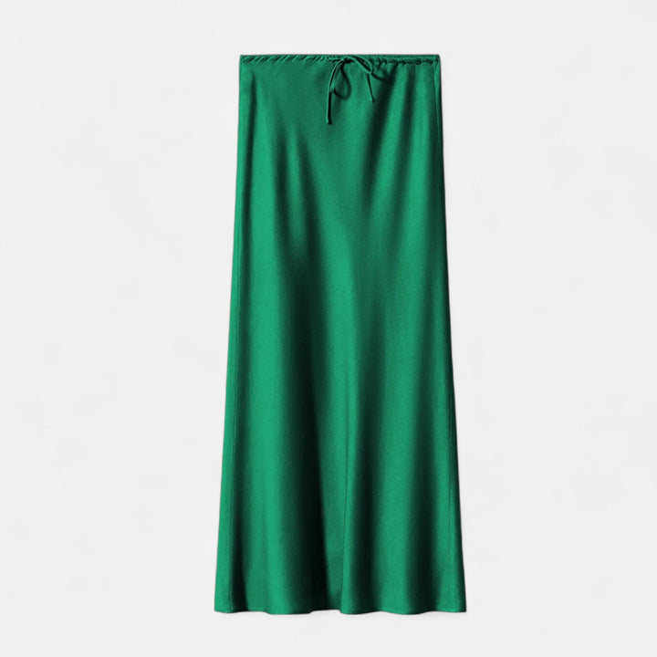 Charles Maison | Women's Elegant High-Waist Satin Skirt