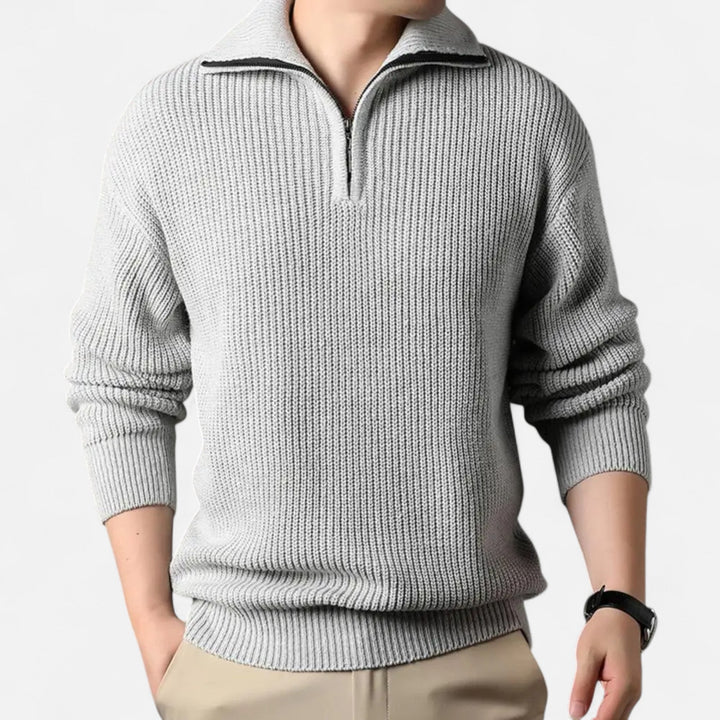 Charles Maison | Men’s Wool-Blend Half-Zip Sweater