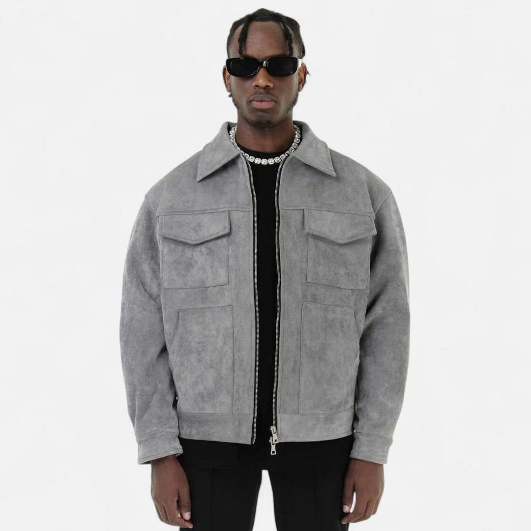 Charles Maison | Men’s Loose-Fit Suede Jacket