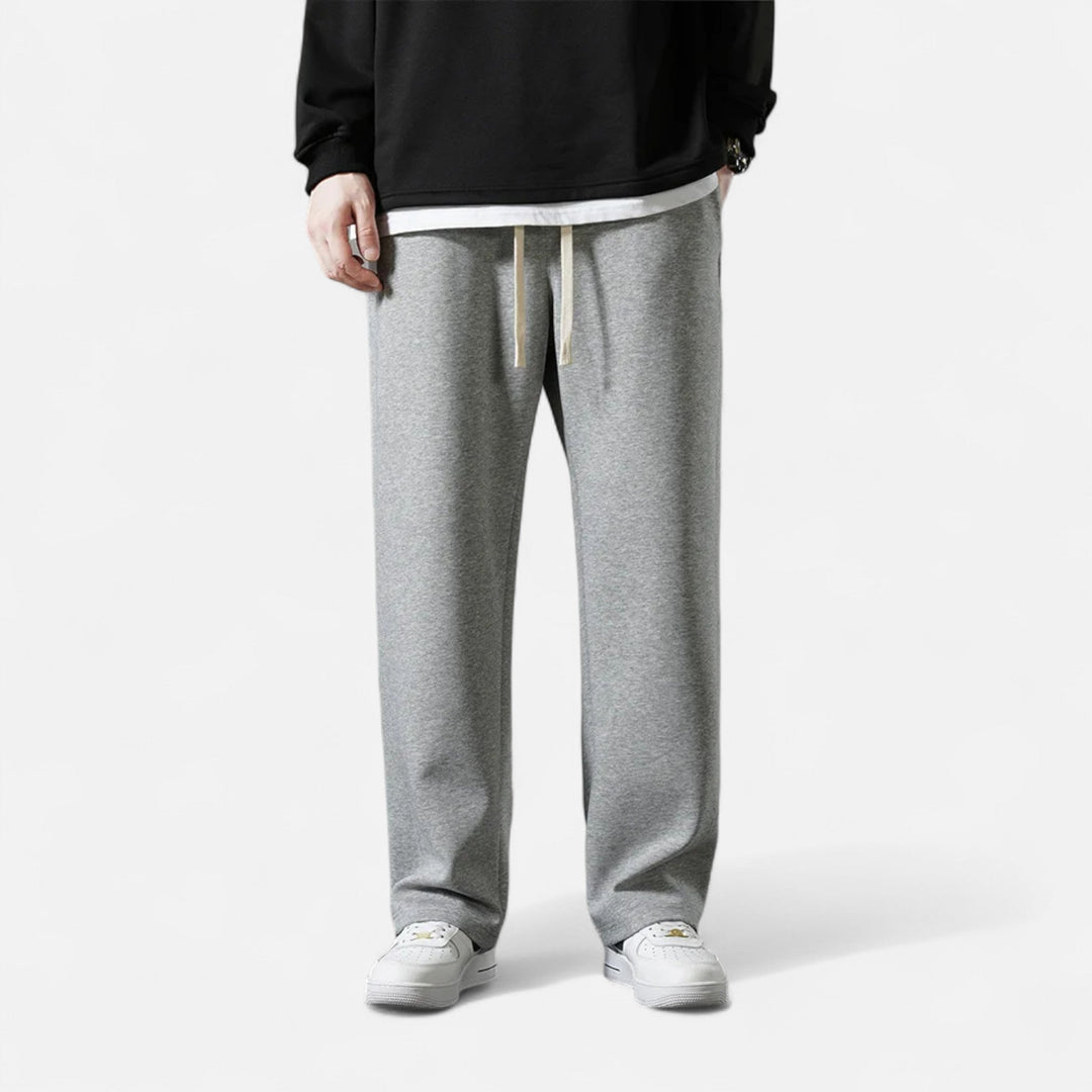 Charles Maison | Men’s Wide-Leg Cotton Jogger Pants