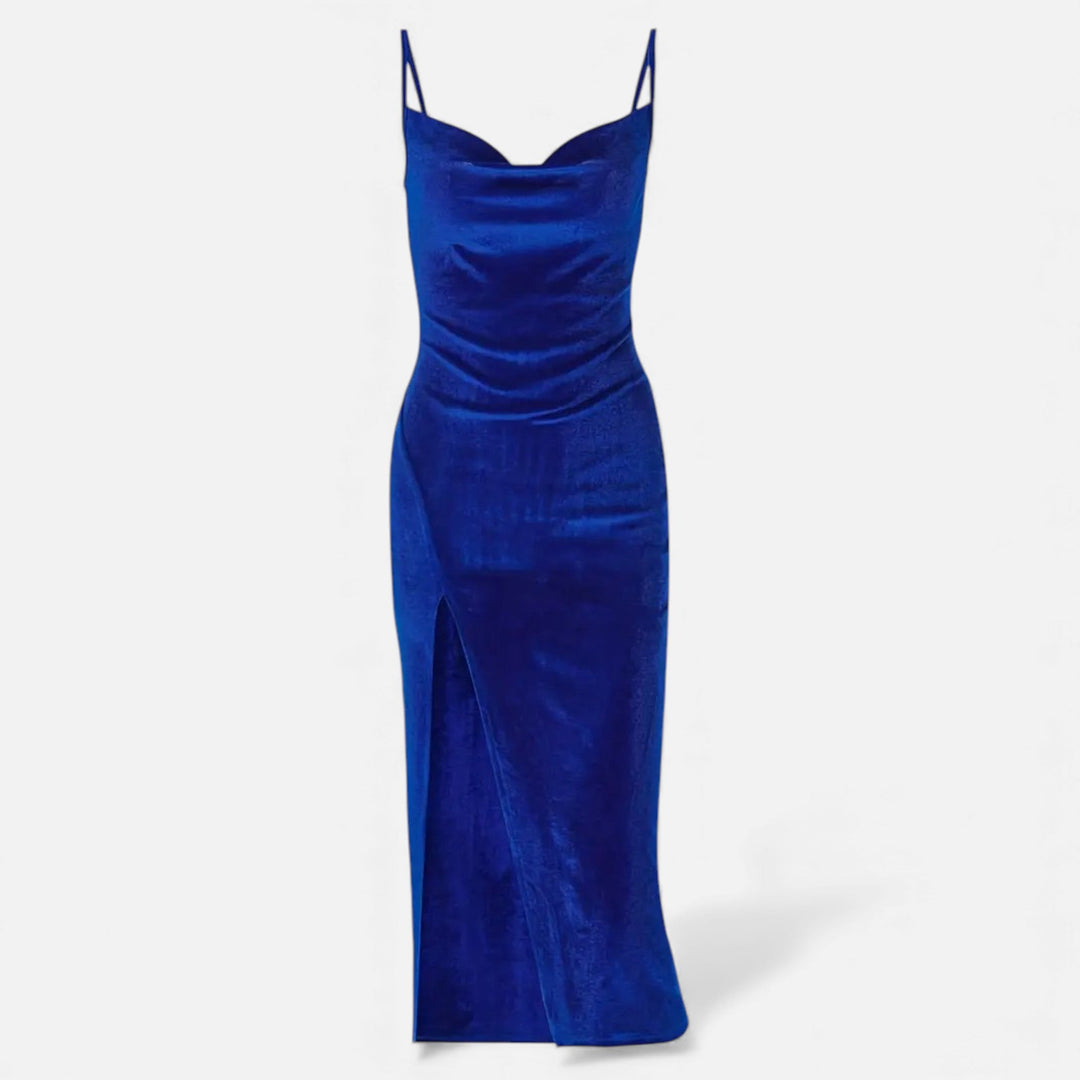 Charles Maison | Women’s Ruched Spaghetti Strap Evening Dress
