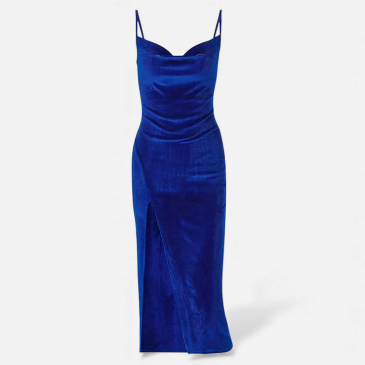 Charles Maison | Women’s Ruched Spaghetti Strap Evening Dress