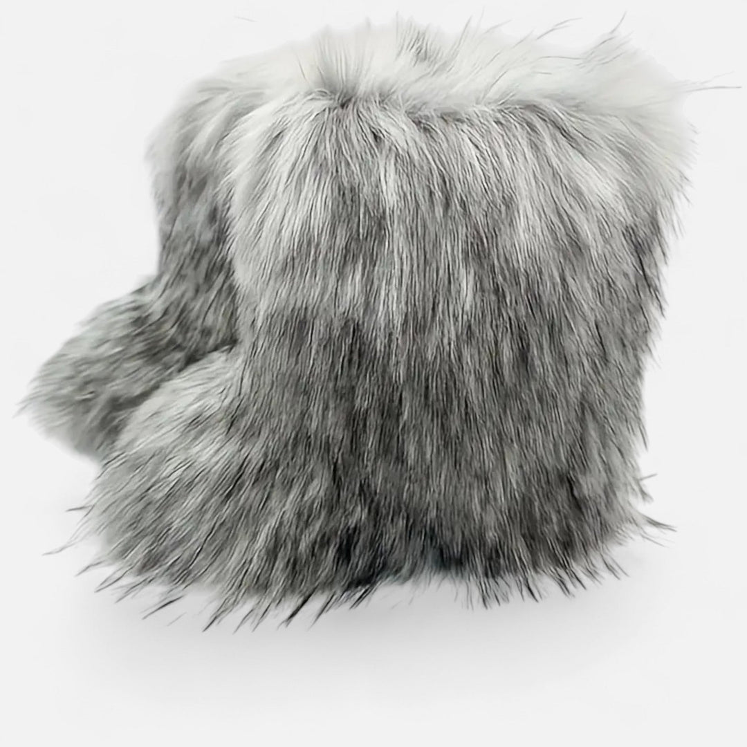 Charles Maison | Women’s Faux Fur Boots – Winter Luxe Comfort