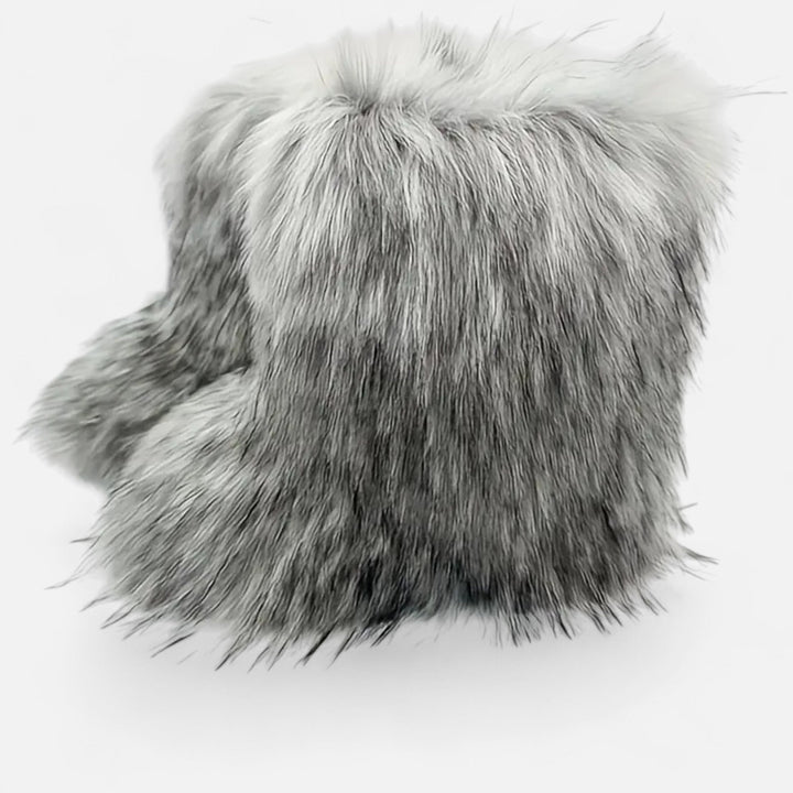 Charles Maison | Women’s Faux Fur Boots – Winter Luxe Comfort