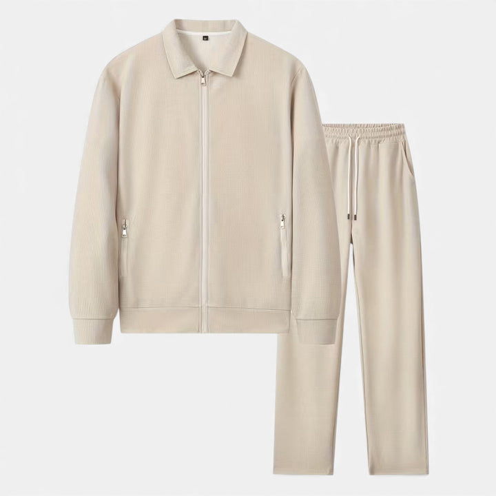 Charles Maison | Men’s 2-Piece Waffle Knit Casual Outfit