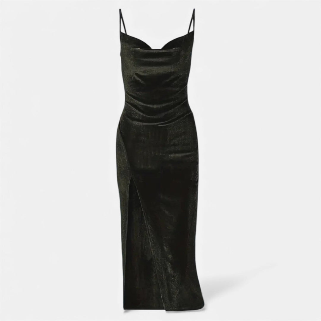 Charles Maison | Women’s Ruched Spaghetti Strap Evening Dress