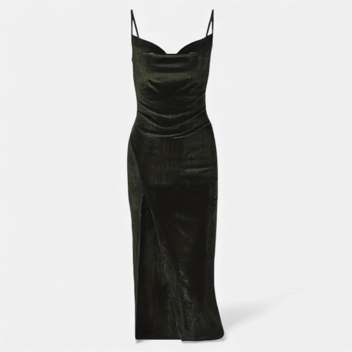 Charles Maison | Women’s Ruched Spaghetti Strap Evening Dress