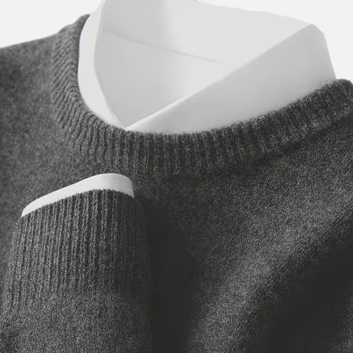 Charles Maison | Men’s Crew Neck Knit Sweater