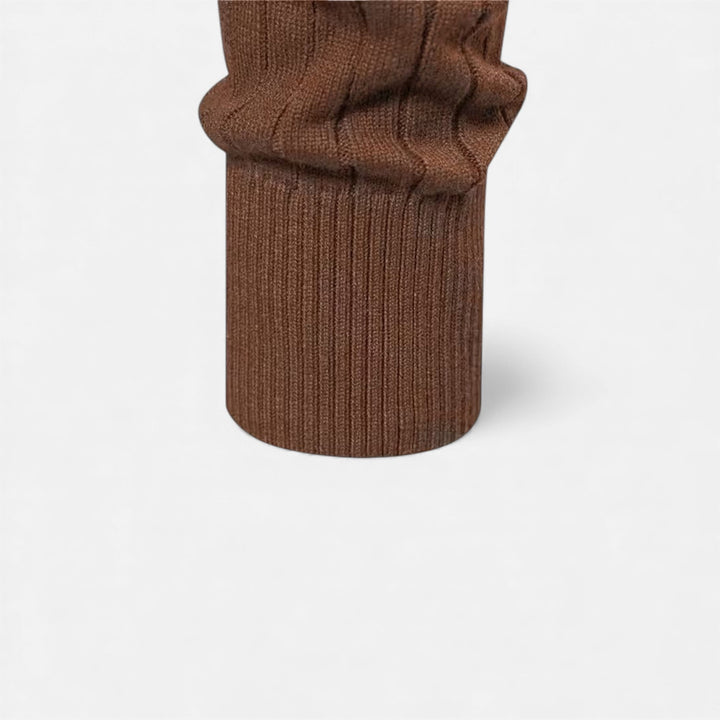 Charles Maison | Men’s Warm Minimalist Zippered Knit Sweater