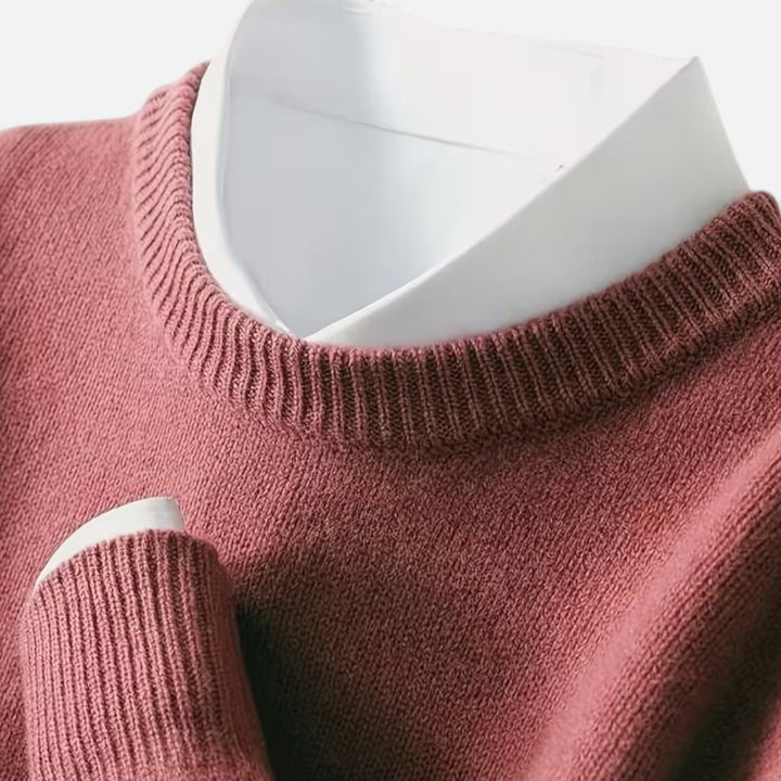 Charles Maison | Men’s Crew Neck Knit Sweater