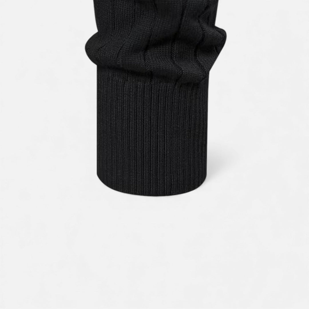 Charles Maison | Men’s Warm Minimalist Zippered Knit Sweater