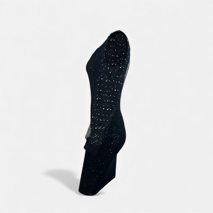 Charles Maison | Women’s V-Neck Sequin Mesh Bodycon Dress