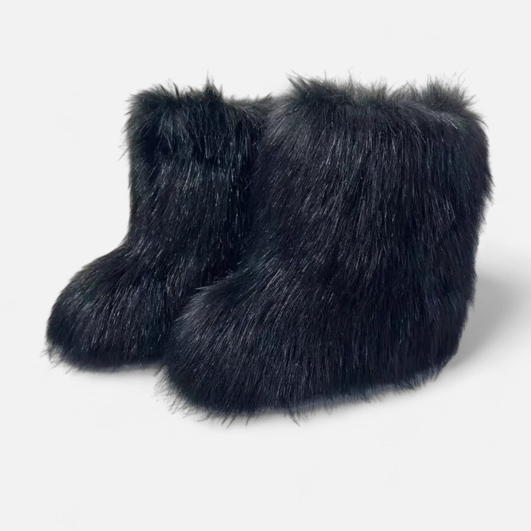 Charles Maison | Women’s Faux Fur Boots – Winter Luxe Comfort
