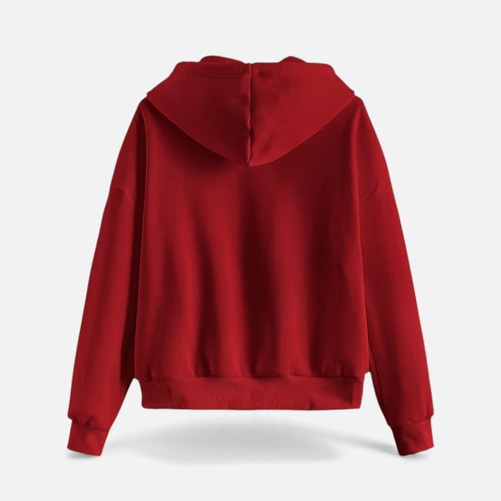 Charles Maison | Women’s Zip-Up Knit Hoodie for Autumn/Winter