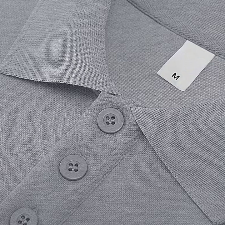 Charles Maison | Men’s Polo Knit Sweater for Autumn/Winter
