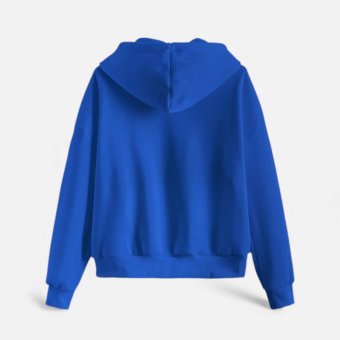 Charles Maison | Women’s Zip-Up Knit Hoodie for Autumn/Winter