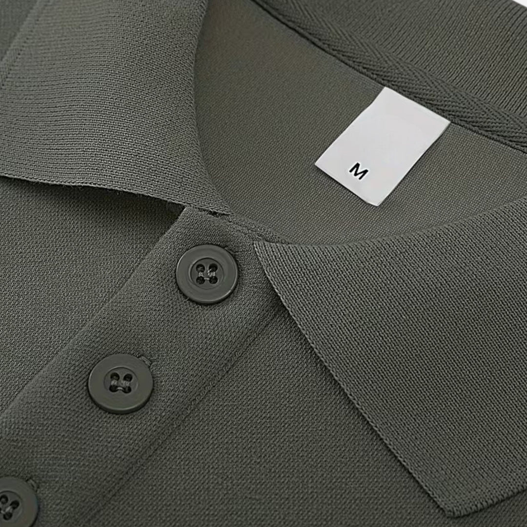 Charles Maison | Men’s Polo Knit Sweater for Autumn/Winter
