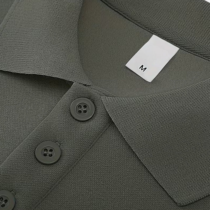 Charles Maison | Men’s Polo Knit Sweater for Autumn/Winter