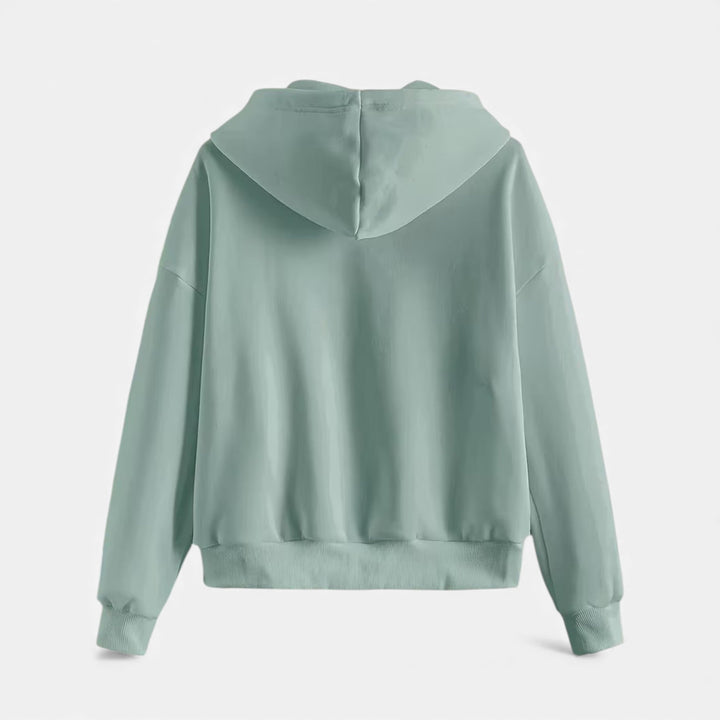 Charles Maison | Women’s Zip-Up Knit Hoodie for Autumn/Winter