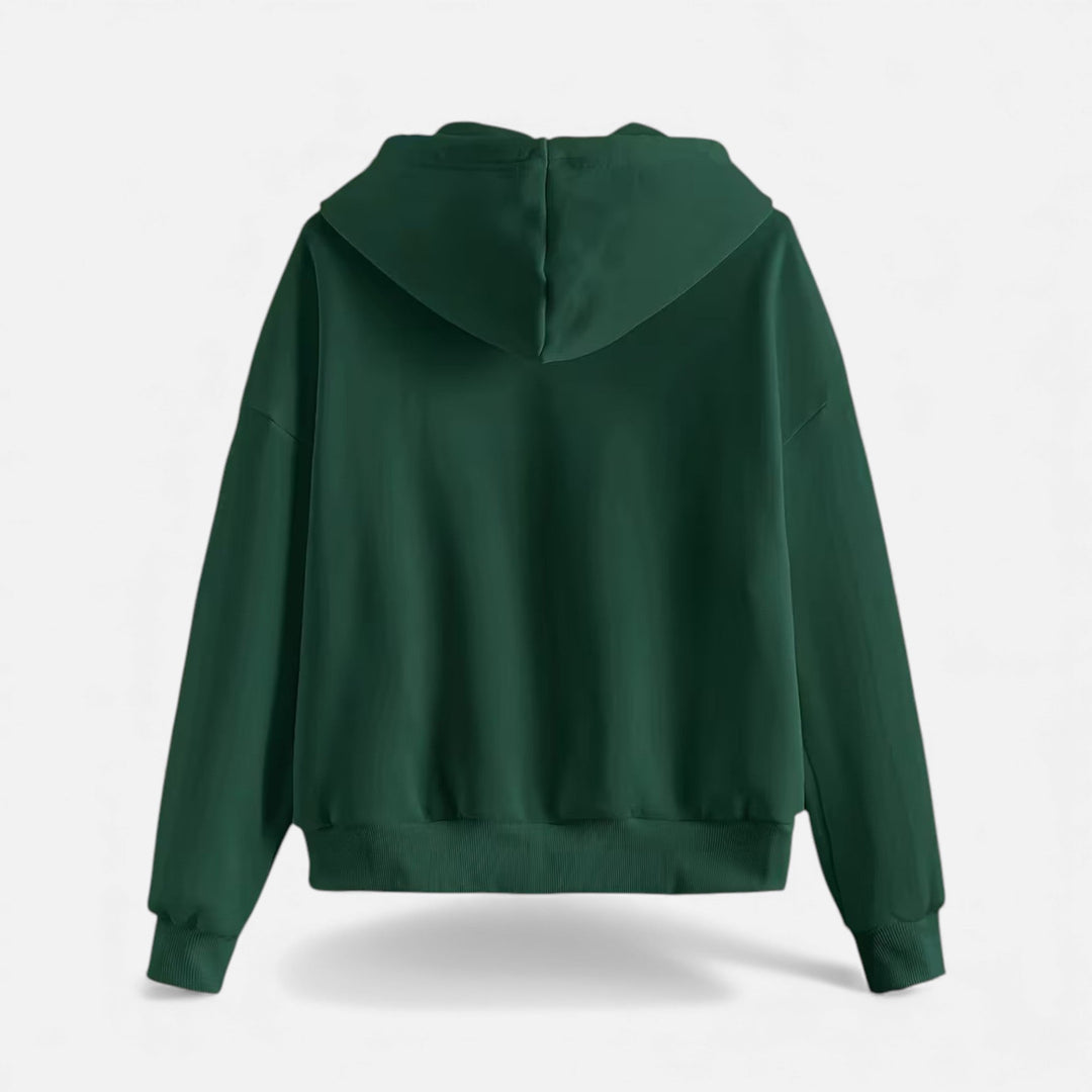 Charles Maison | Women’s Zip-Up Knit Hoodie for Autumn/Winter