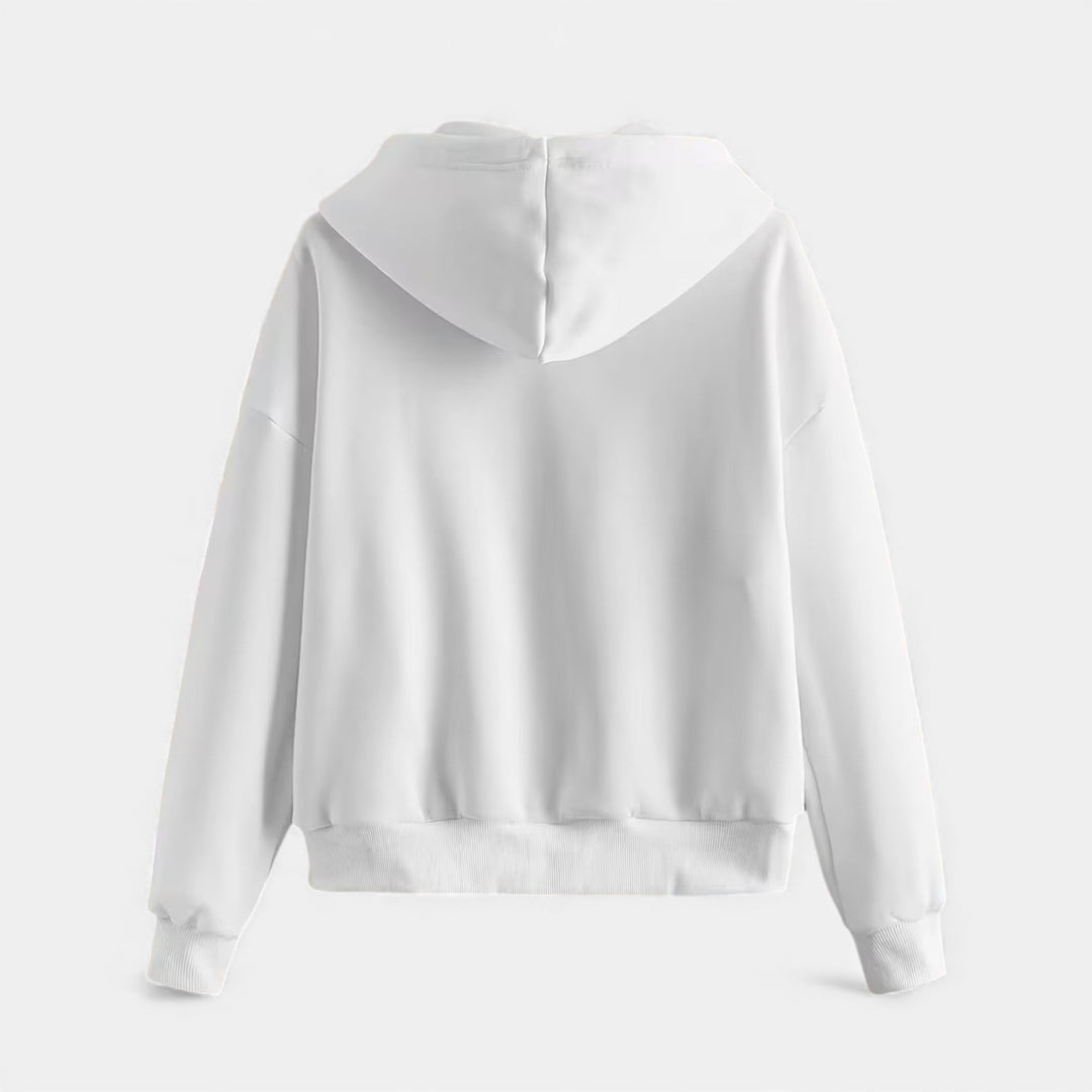 Charles Maison | Women’s Zip-Up Knit Hoodie for Autumn/Winter