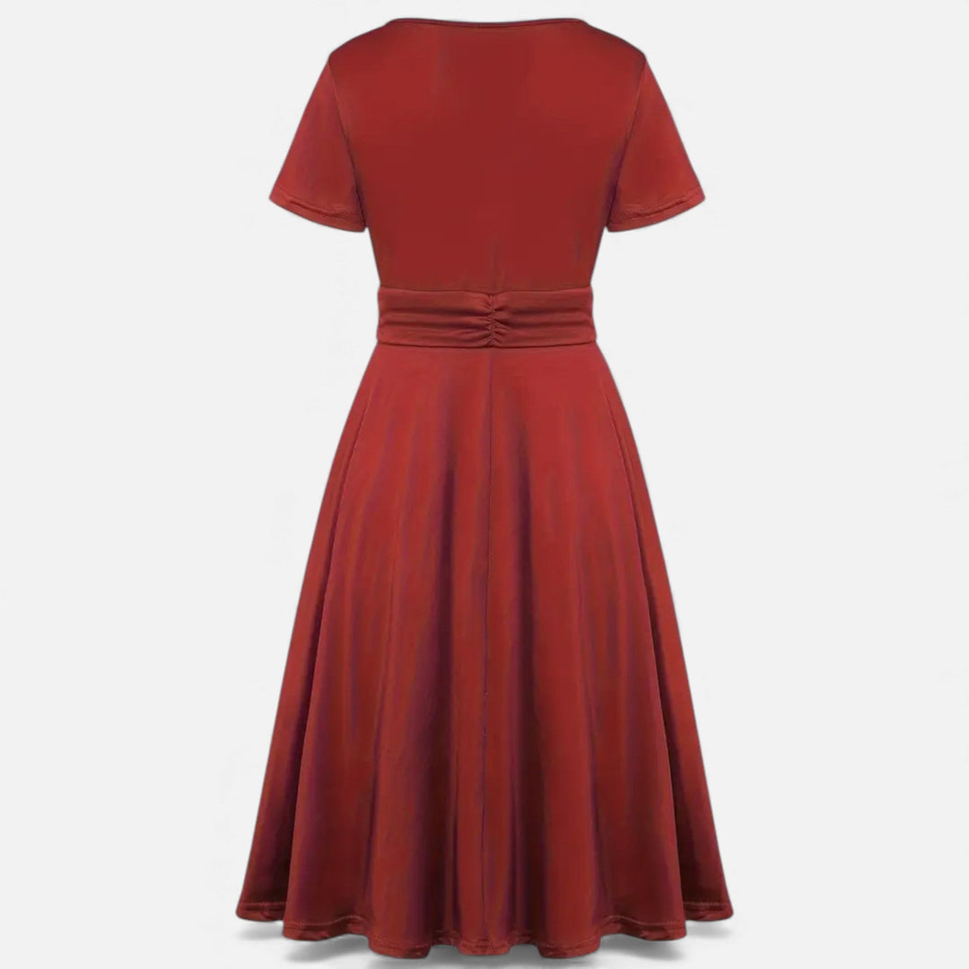 Charles Maison | Women’s Rhinestone V-Neck Asymmetrical Evening Dress