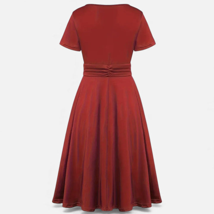 Charles Maison | Women’s Rhinestone V-Neck Asymmetrical Evening Dress