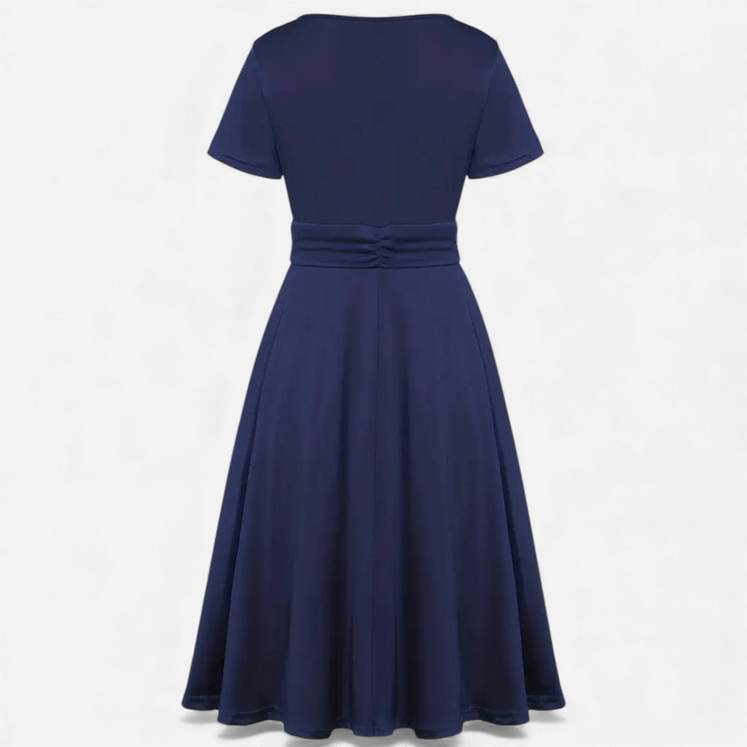 Charles Maison | Women’s Rhinestone V-Neck Asymmetrical Evening Dress