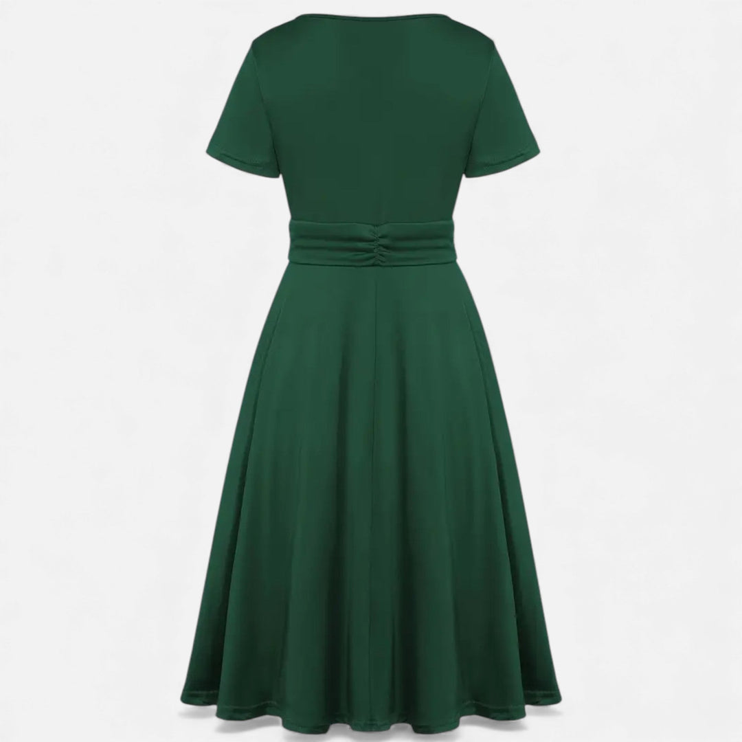 Charles Maison | Women’s Rhinestone V-Neck Asymmetrical Evening Dress