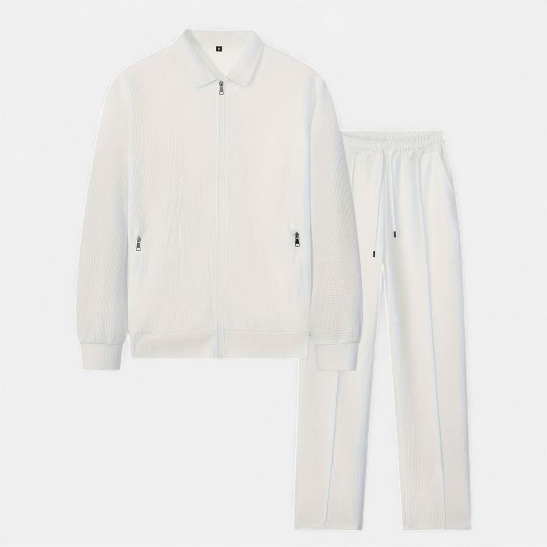 Charles Maison | Men’s 2-Piece Waffle Knit Casual Outfit