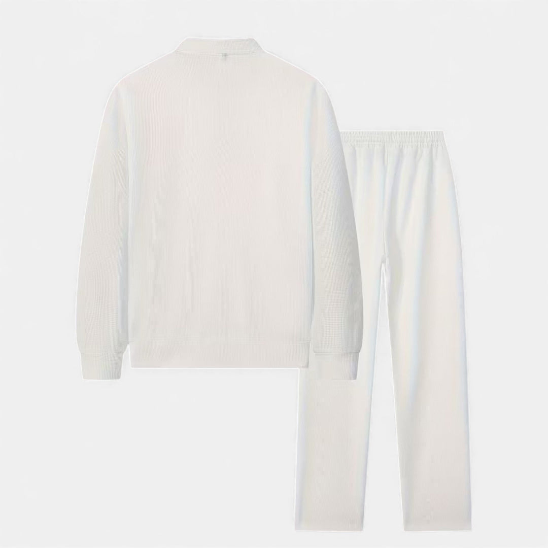Charles Maison | Men’s 2-Piece Waffle Knit Casual Outfit