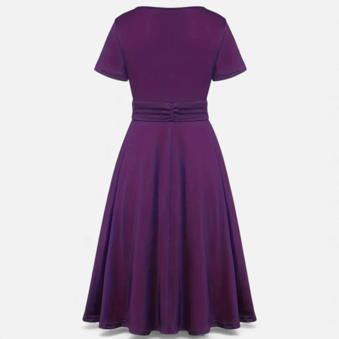 Charles Maison | Women’s Rhinestone V-Neck Asymmetrical Evening Dress