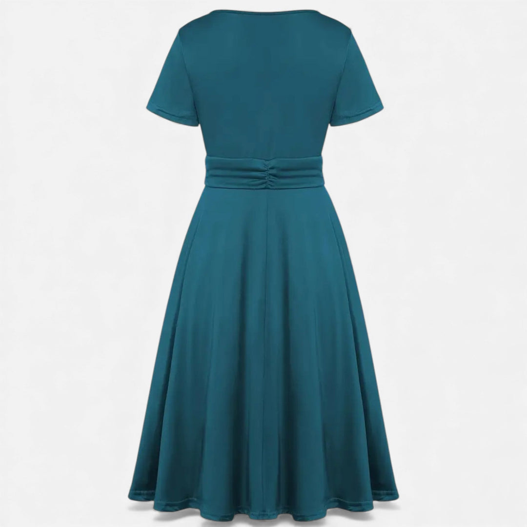 Charles Maison | Women’s Rhinestone V-Neck Asymmetrical Evening Dress