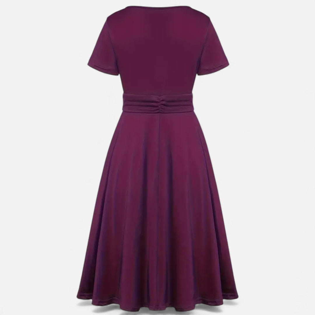 Charles Maison | Women’s Rhinestone V-Neck Asymmetrical Evening Dress