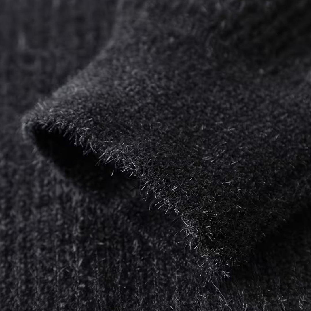 Charles Maison | Men’s Thick Half-Zip Striped Knit Sweater