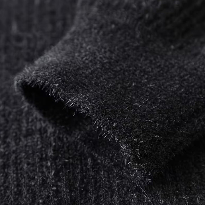 Charles Maison | Men’s Thick Half-Zip Striped Knit Sweater