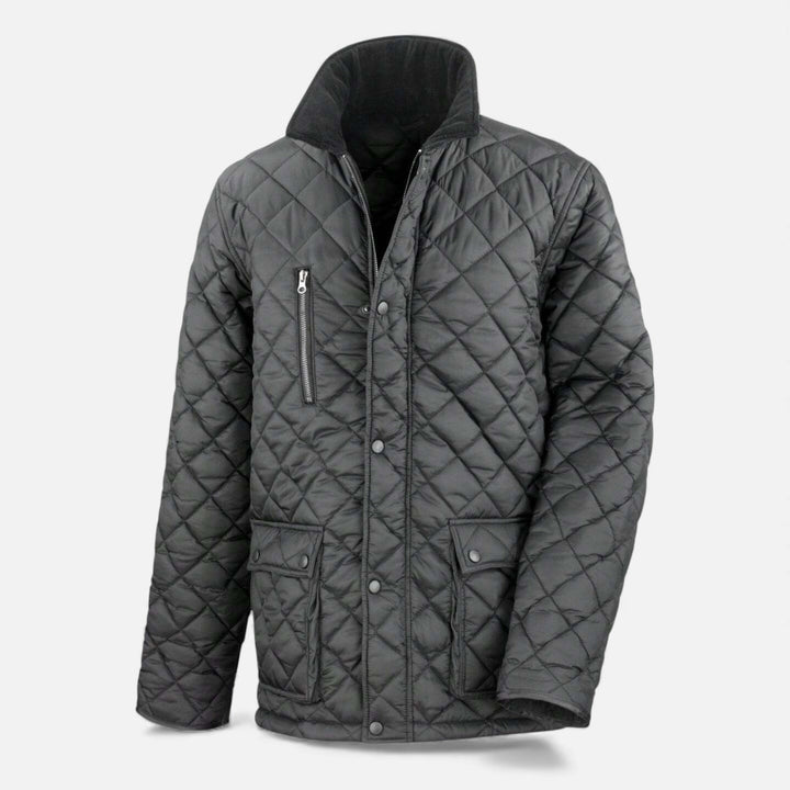 Charles Maison | Men’s Quilted Gold Fleece-Lined Jacket