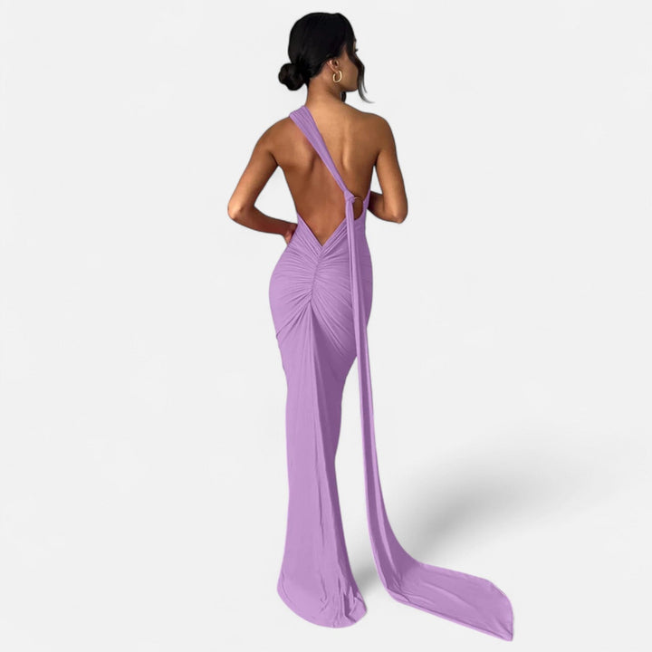 Charles Maison | Women’s Backless Scarf-Tie Evening Dress