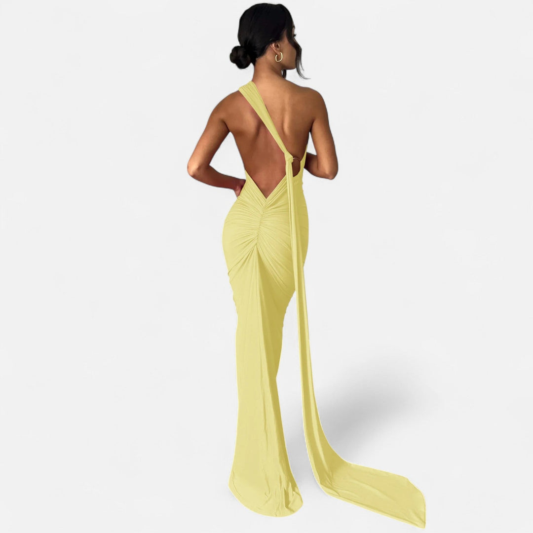 Charles Maison | Women’s Backless Scarf-Tie Evening Dress