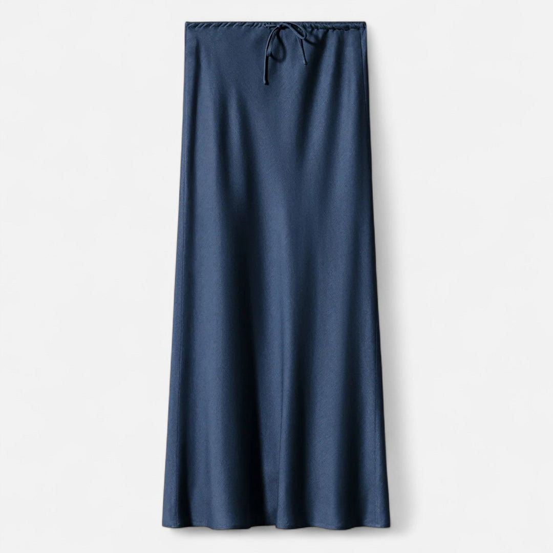 Charles Maison | Women's Elegant High-Waist Satin Skirt