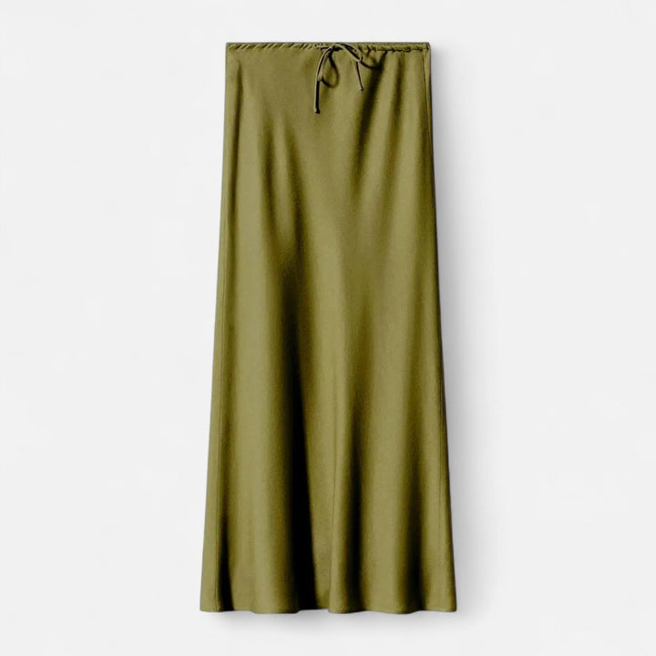 Charles Maison | Women's Elegant High-Waist Satin Skirt