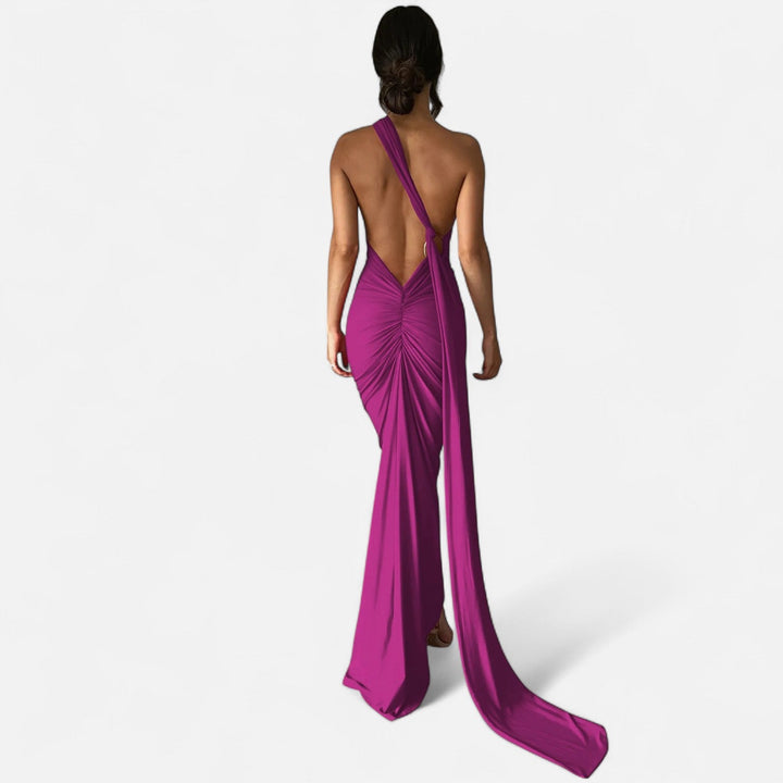 Charles Maison | Women’s Backless Scarf-Tie Evening Dress