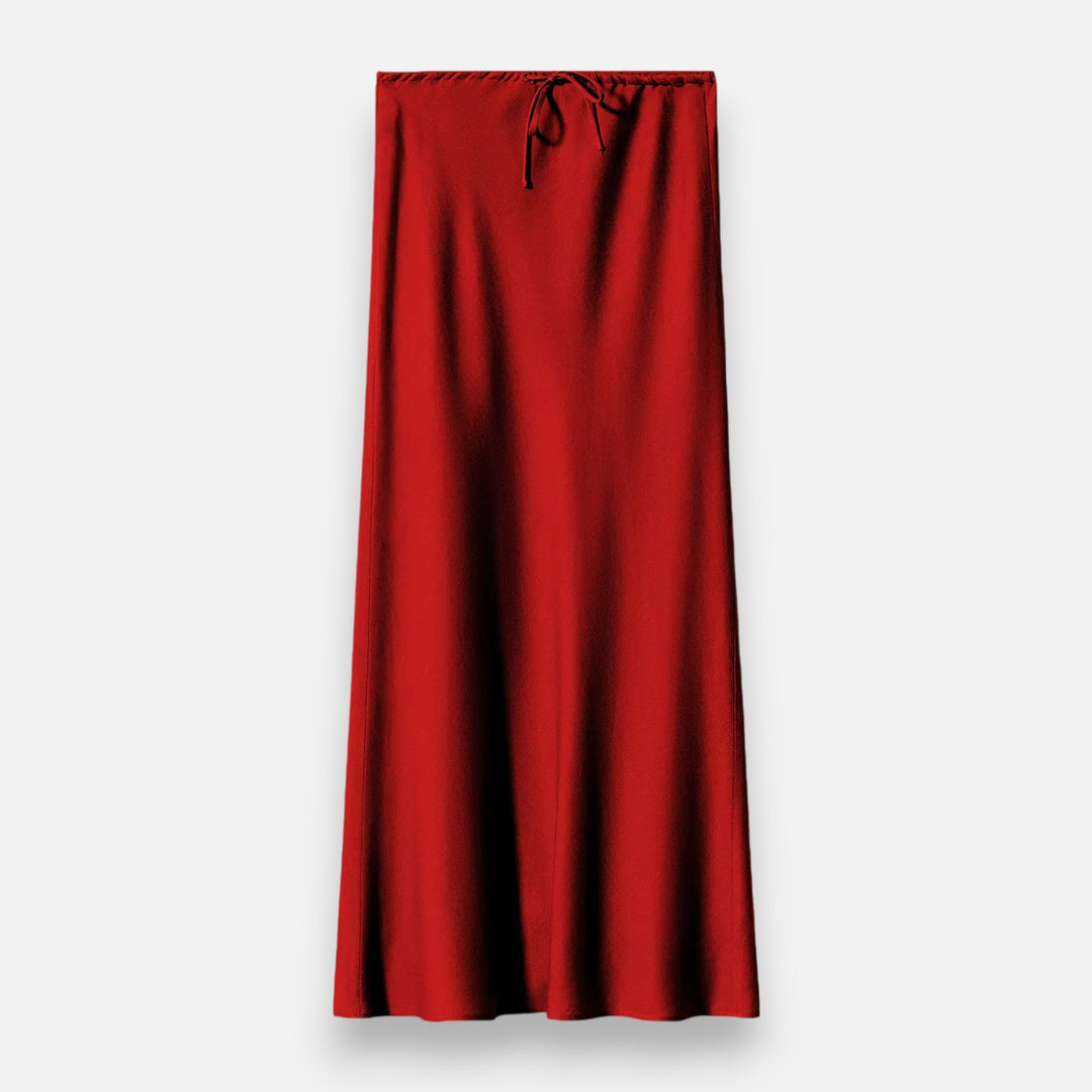 Charles Maison | Women's Elegant High-Waist Satin Skirt