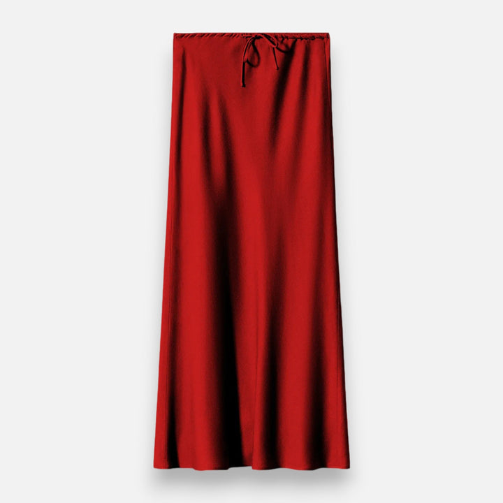 Charles Maison | Women's Elegant High-Waist Satin Skirt
