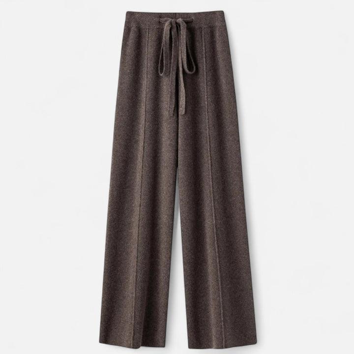 Charles Maison | Women’s Pure Wool Wide-Leg Knit Trousers