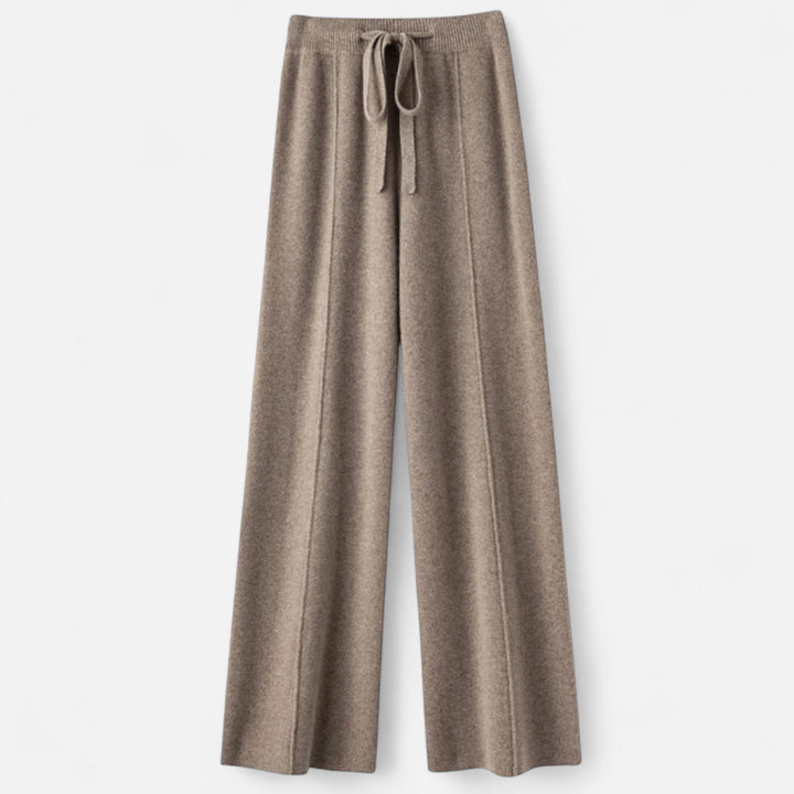 Charles Maison | Women’s Pure Wool Wide-Leg Knit Trousers