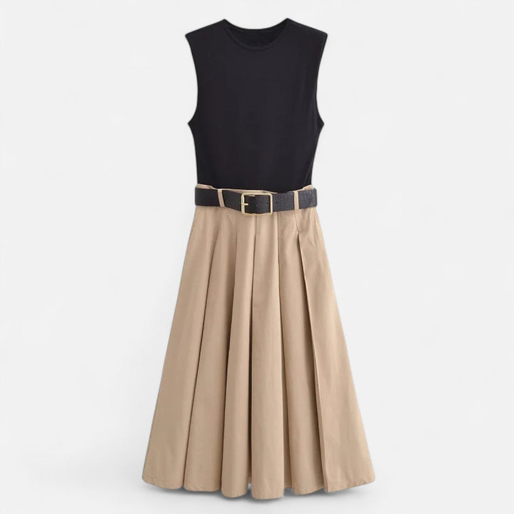 Charles Maison | Women’s Pleated Knitted Midi Dress