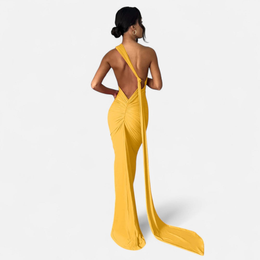Charles Maison | Women’s Backless Scarf-Tie Evening Dress